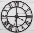 Grand Roman Vintage Metal Wall Clock – Rustic Industrial Statement Decor