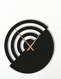 Modern Spiral Metal Wall Clock – Abstract Black Geometric Luxury Timepiece