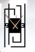 Infinity Geometric Metal Wall Clock – Modern Abstract Statement Timepiece