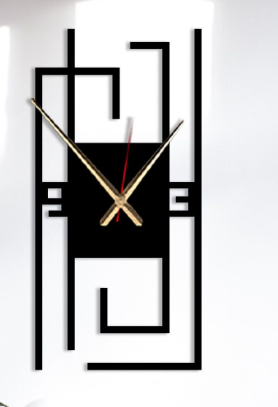 Infinity Geometric Metal Wall Clock – Modern Abstract Statement Timepiece