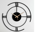 Timeless Roman Metal Wall Clock – Modern Circular Statement Decor