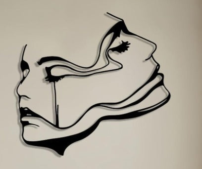 Urban Sneaker Metal Wall Art – Stylish Footwear Silhouette Statement Decor