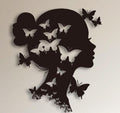 Butterfly Woman Metal Wall Art – Elegant Feminine Silhouette Decor 🦋✨